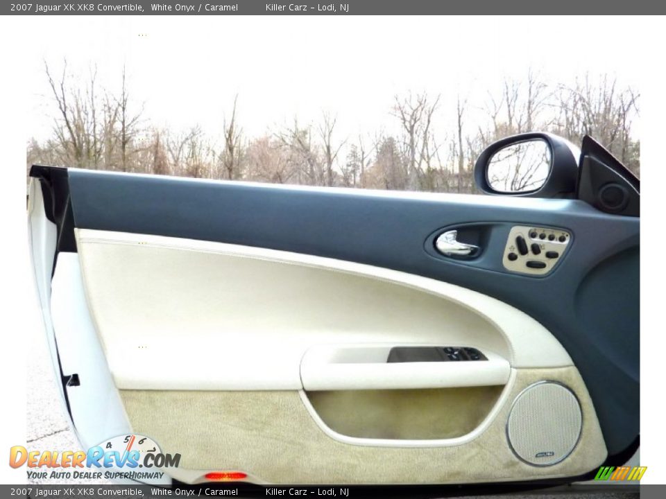 2007 Jaguar XK XK8 Convertible White Onyx / Caramel Photo #20