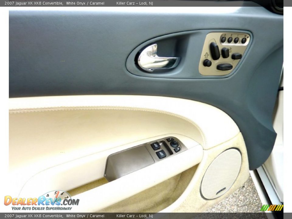 2007 Jaguar XK XK8 Convertible White Onyx / Caramel Photo #21