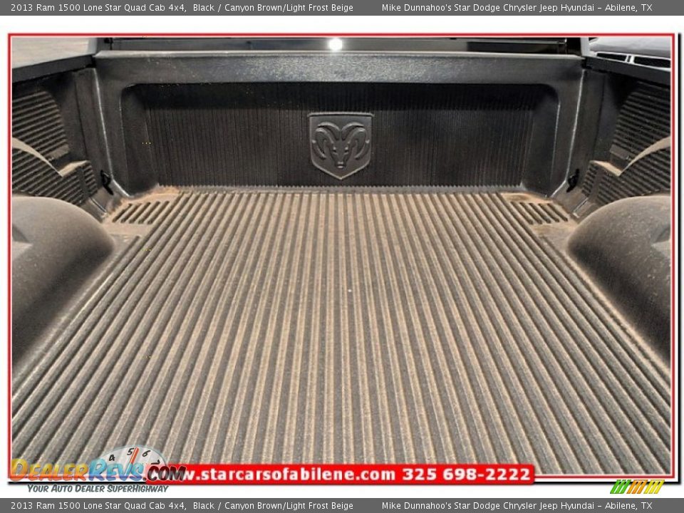 2013 Ram 1500 Lone Star Quad Cab 4x4 Black / Canyon Brown/Light Frost Beige Photo #8