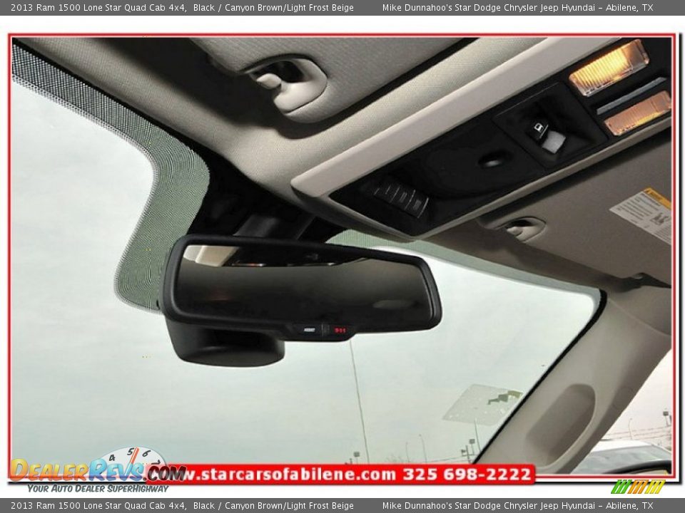 2013 Ram 1500 Lone Star Quad Cab 4x4 Black / Canyon Brown/Light Frost Beige Photo #20