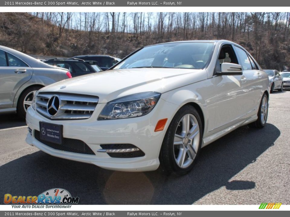 2011 Mercedes-Benz C 300 Sport 4Matic Arctic White / Black Photo #1