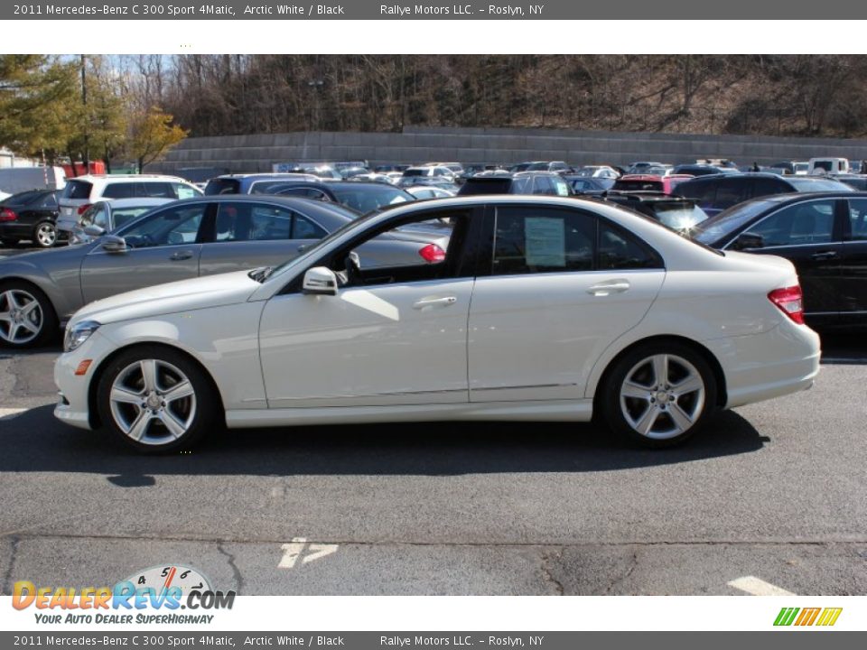 2011 Mercedes-Benz C 300 Sport 4Matic Arctic White / Black Photo #3