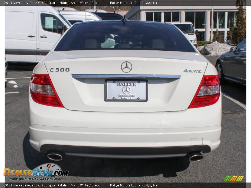 2011 Mercedes-Benz C 300 Sport 4Matic Arctic White / Black Photo #5