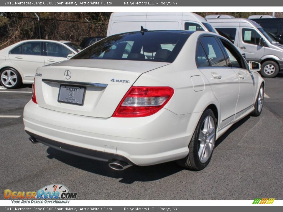 2011 Mercedes-Benz C 300 Sport 4Matic Arctic White / Black Photo #6