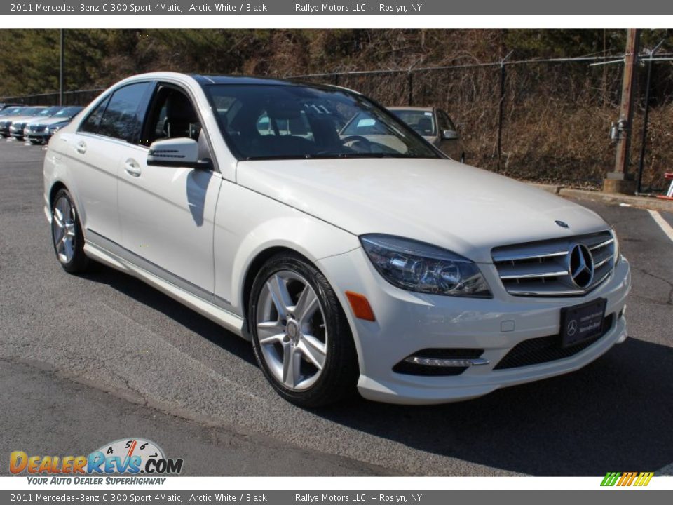 2011 Mercedes-Benz C 300 Sport 4Matic Arctic White / Black Photo #7