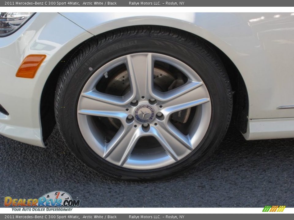 2011 Mercedes-Benz C 300 Sport 4Matic Arctic White / Black Photo #8