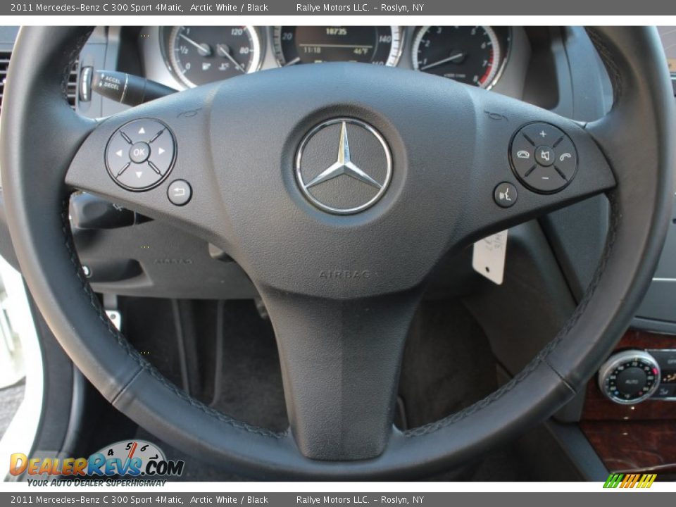 2011 Mercedes-Benz C 300 Sport 4Matic Arctic White / Black Photo #17