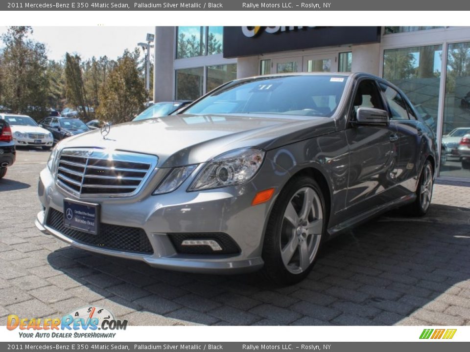 2011 Mercedes-Benz E 350 4Matic Sedan Palladium Silver Metallic / Black Photo #1