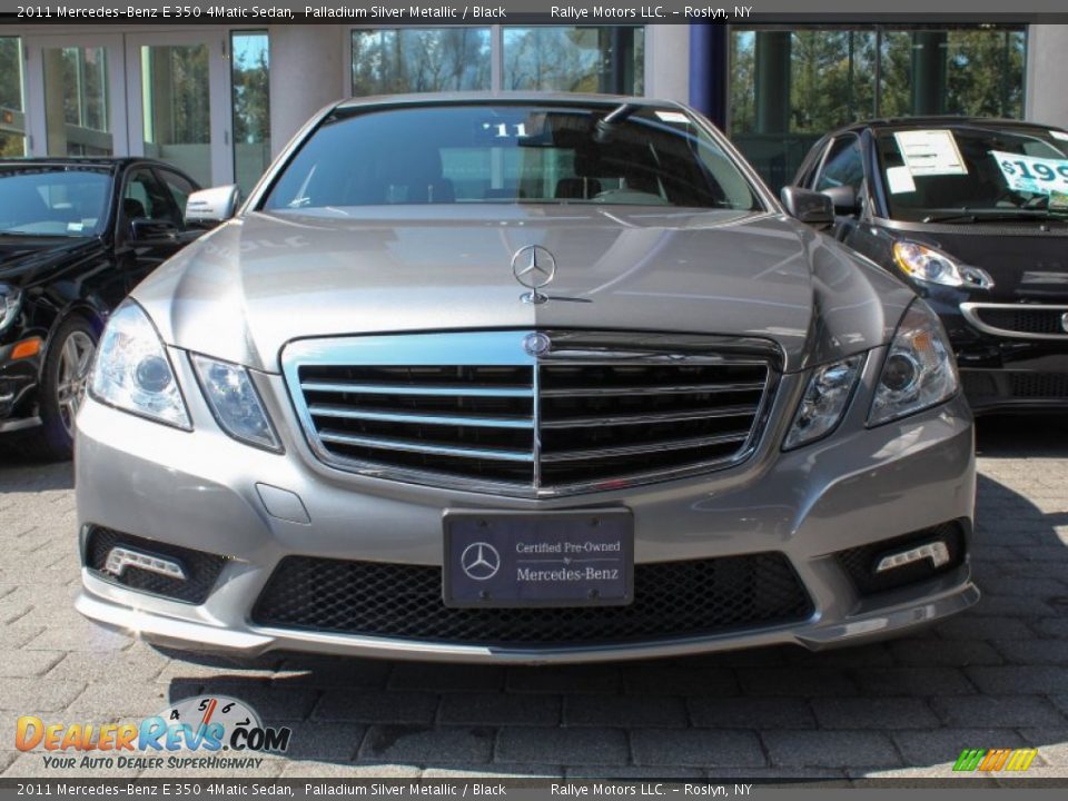 2011 Mercedes-Benz E 350 4Matic Sedan Palladium Silver Metallic / Black Photo #2