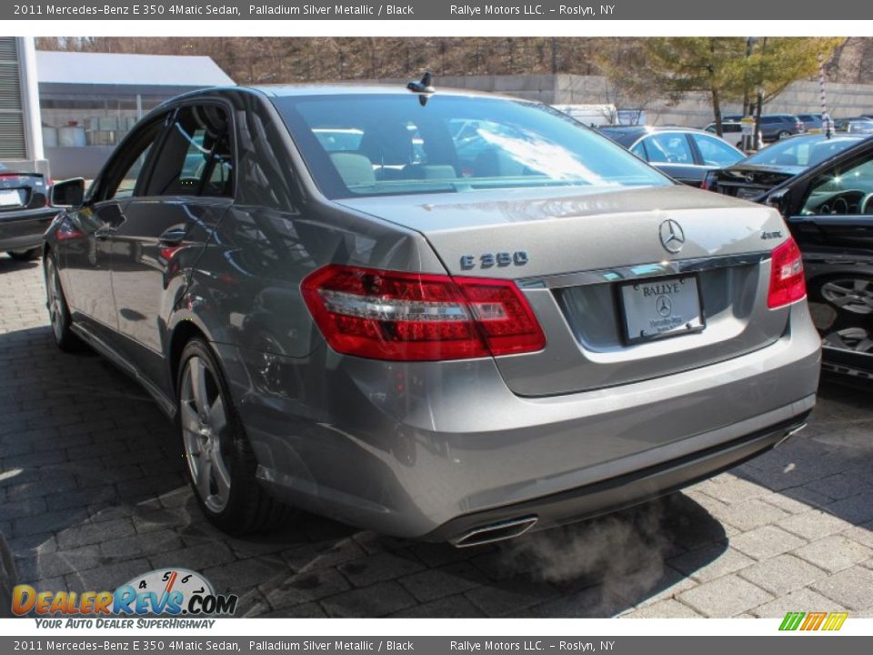 2011 Mercedes-Benz E 350 4Matic Sedan Palladium Silver Metallic / Black Photo #3