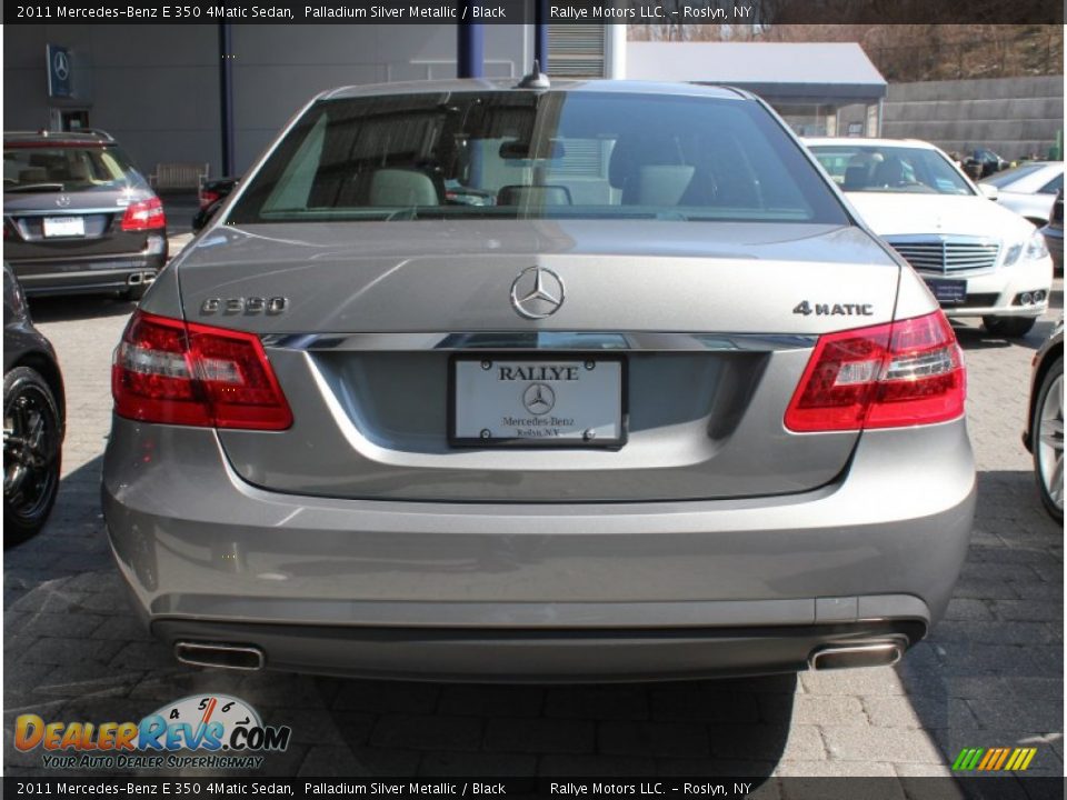 2011 Mercedes-Benz E 350 4Matic Sedan Palladium Silver Metallic / Black Photo #4
