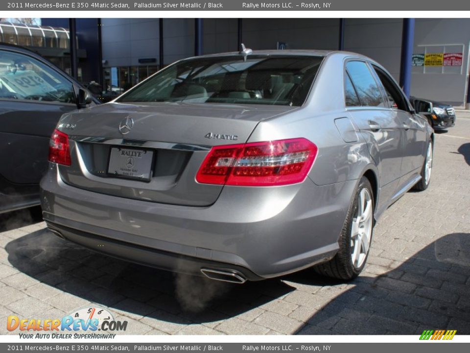 2011 Mercedes-Benz E 350 4Matic Sedan Palladium Silver Metallic / Black Photo #5