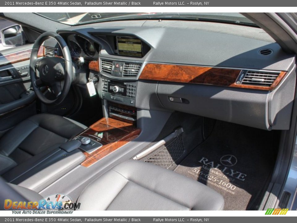 2011 Mercedes-Benz E 350 4Matic Sedan Palladium Silver Metallic / Black Photo #8