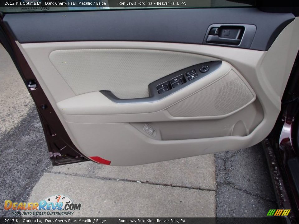 2013 Kia Optima LX Dark Cherry Pearl Metallic / Beige Photo #12