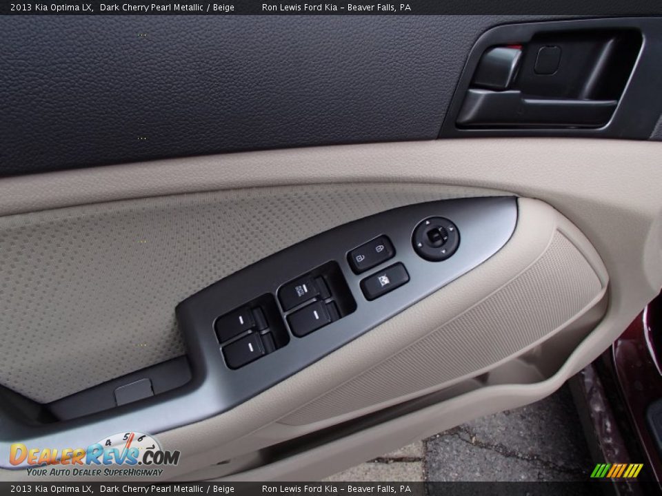 2013 Kia Optima LX Dark Cherry Pearl Metallic / Beige Photo #15