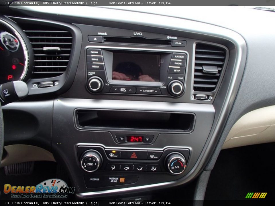 2013 Kia Optima LX Dark Cherry Pearl Metallic / Beige Photo #16
