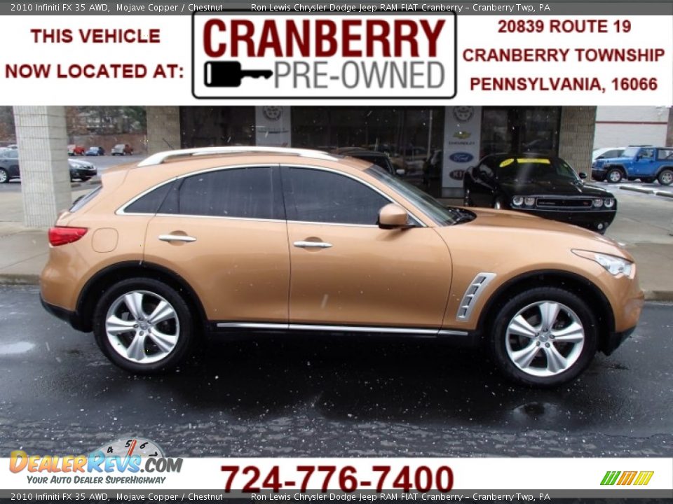 2010 Infiniti FX 35 AWD Mojave Copper / Chestnut Photo #1
