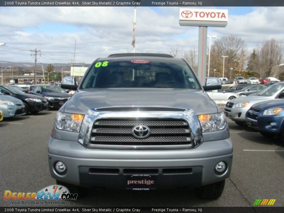 2008 Toyota Tundra Limited CrewMax 4x4 Silver Sky Metallic / Graphite Gray Photo #2