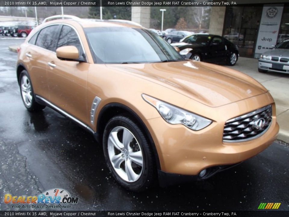 Front 3/4 View of 2010 Infiniti FX 35 AWD Photo #2