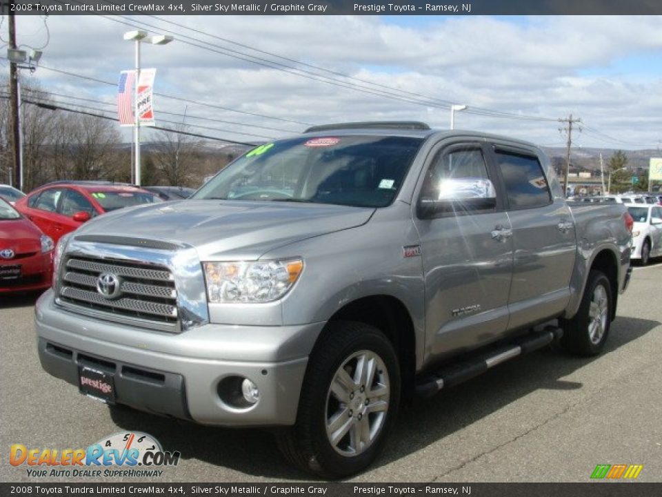 2008 Toyota Tundra Limited CrewMax 4x4 Silver Sky Metallic / Graphite Gray Photo #3