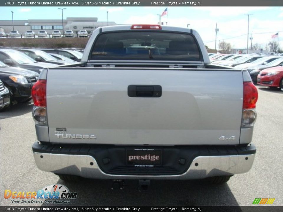 2008 Toyota Tundra Limited CrewMax 4x4 Silver Sky Metallic / Graphite Gray Photo #5
