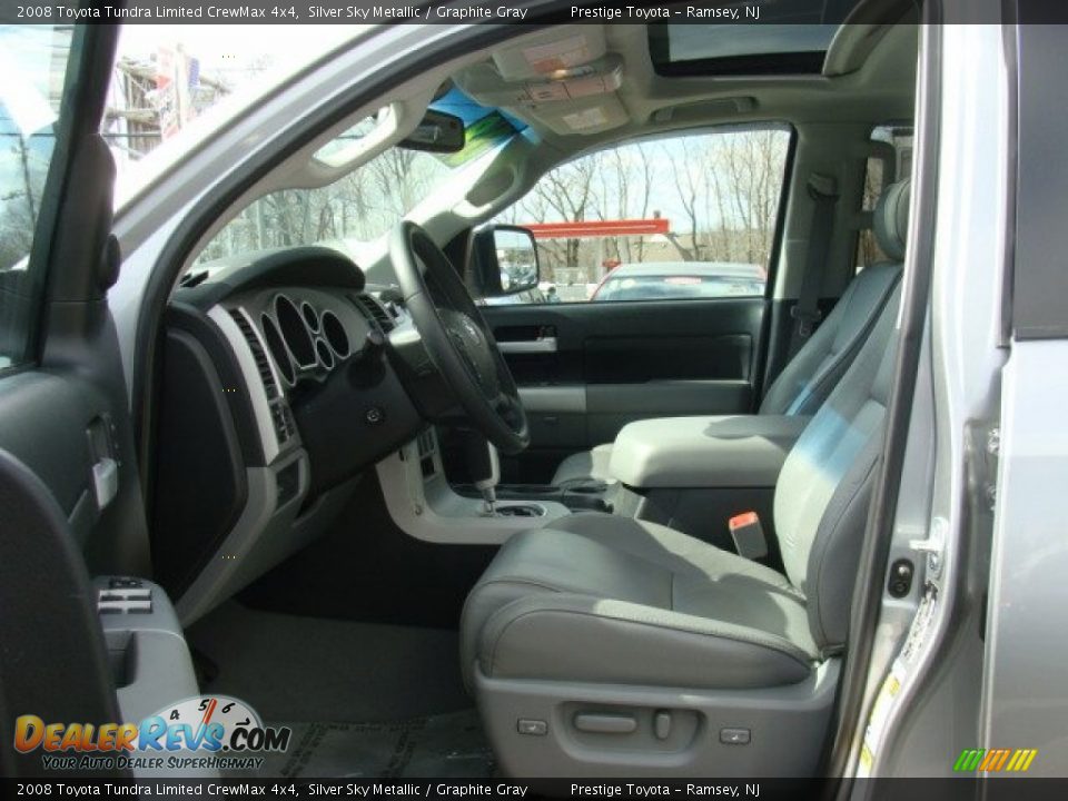 2008 Toyota Tundra Limited CrewMax 4x4 Silver Sky Metallic / Graphite Gray Photo #7