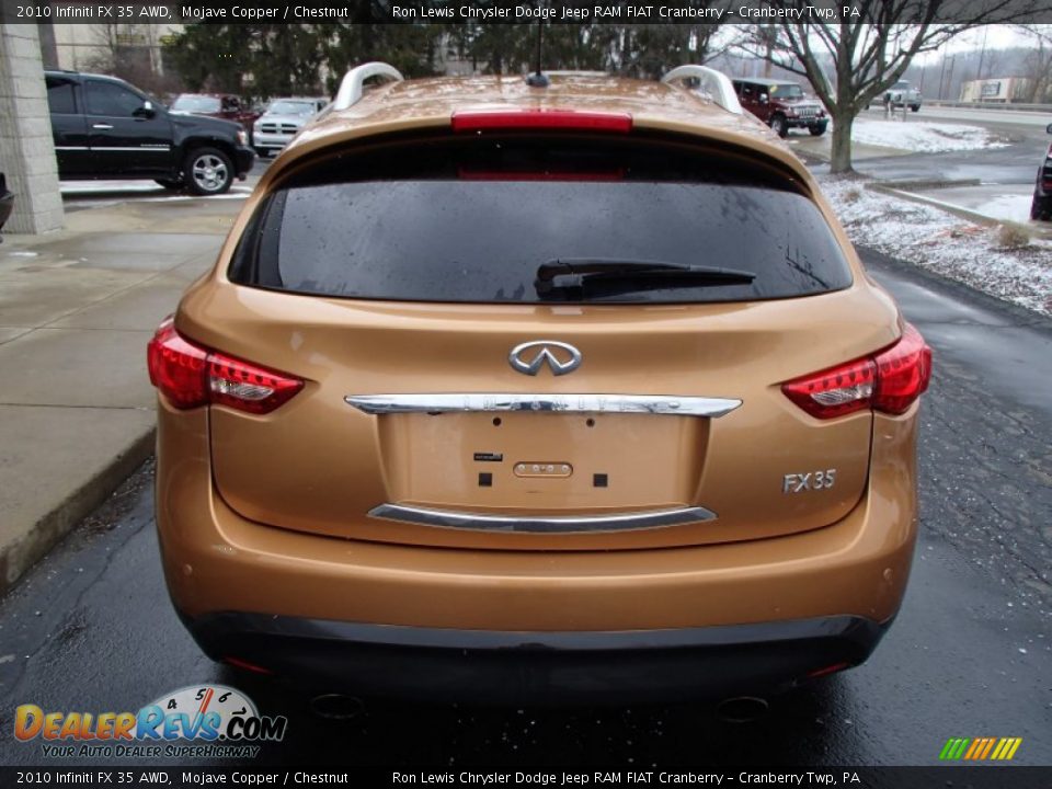 2010 Infiniti FX 35 AWD Mojave Copper / Chestnut Photo #7