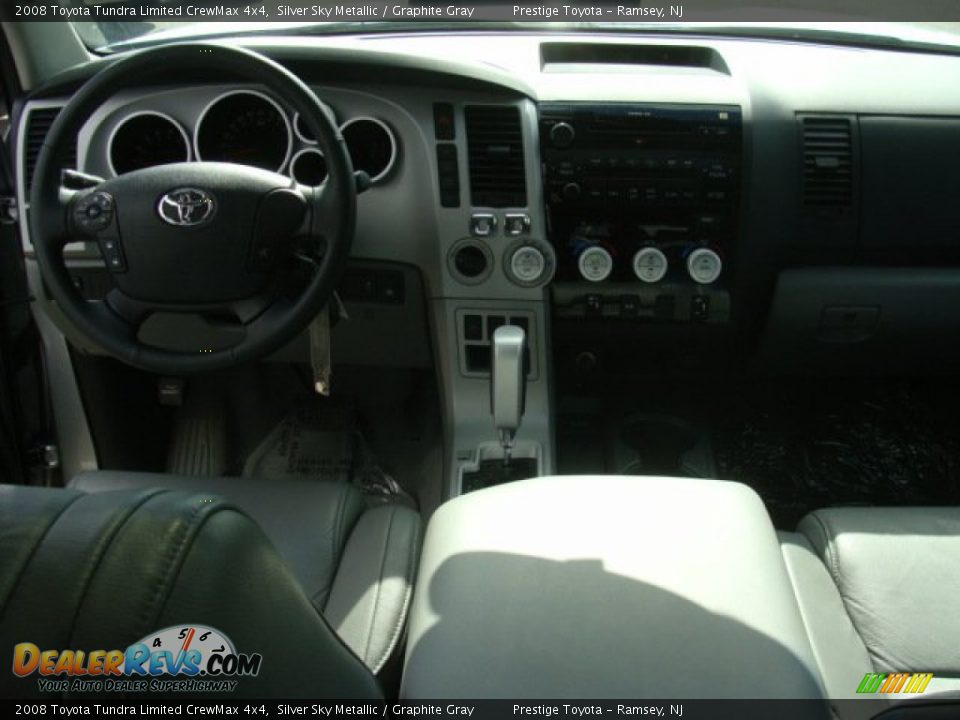 2008 Toyota Tundra Limited CrewMax 4x4 Silver Sky Metallic / Graphite Gray Photo #9