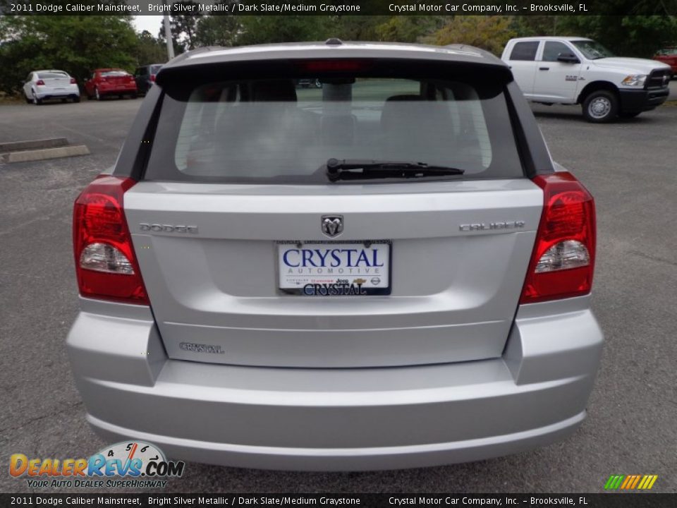 2011 Dodge Caliber Mainstreet Bright Silver Metallic / Dark Slate/Medium Graystone Photo #8