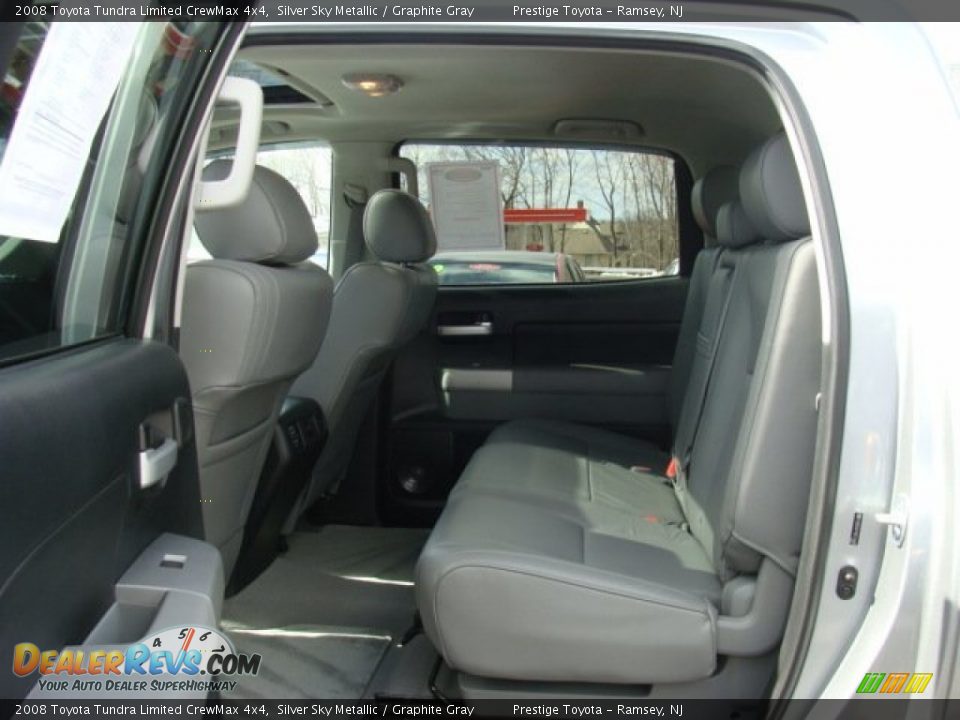 2008 Toyota Tundra Limited CrewMax 4x4 Silver Sky Metallic / Graphite Gray Photo #13