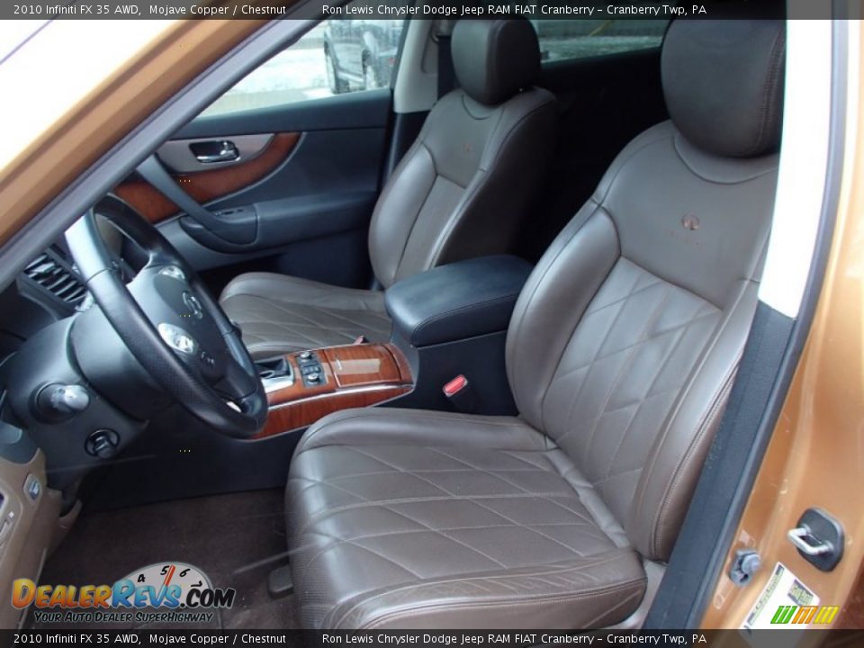 Front Seat of 2010 Infiniti FX 35 AWD Photo #11