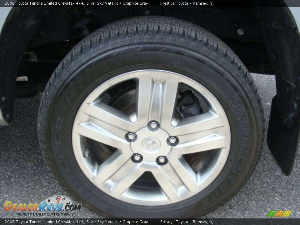2008 Toyota Tundra Limited CrewMax 4x4 Silver Sky Metallic / Graphite Gray Photo #14