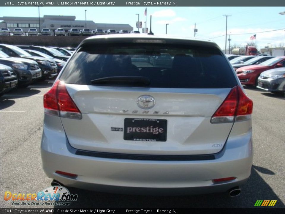2011 Toyota Venza V6 AWD Classic Silver Metallic / Light Gray Photo #5