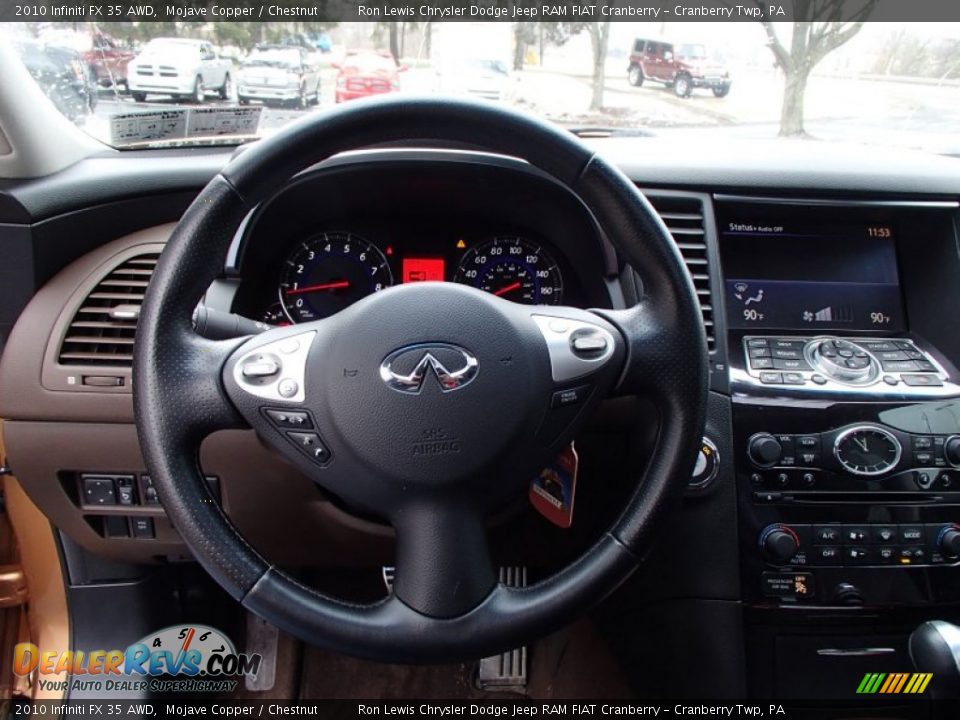 2010 Infiniti FX 35 AWD Steering Wheel Photo #18