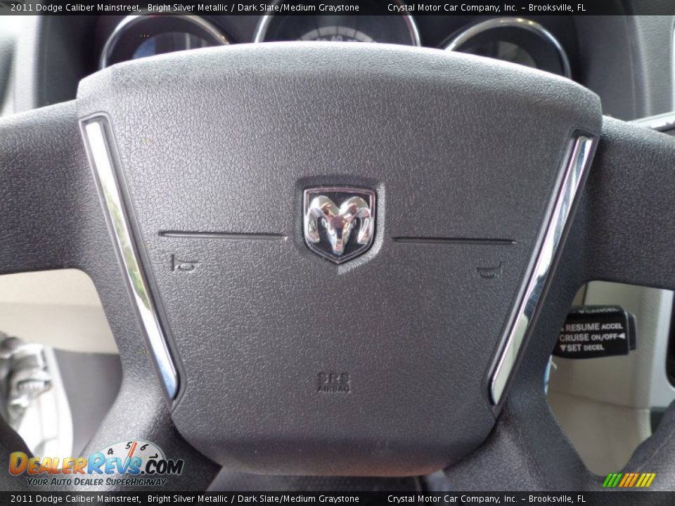 2011 Dodge Caliber Mainstreet Bright Silver Metallic / Dark Slate/Medium Graystone Photo #22