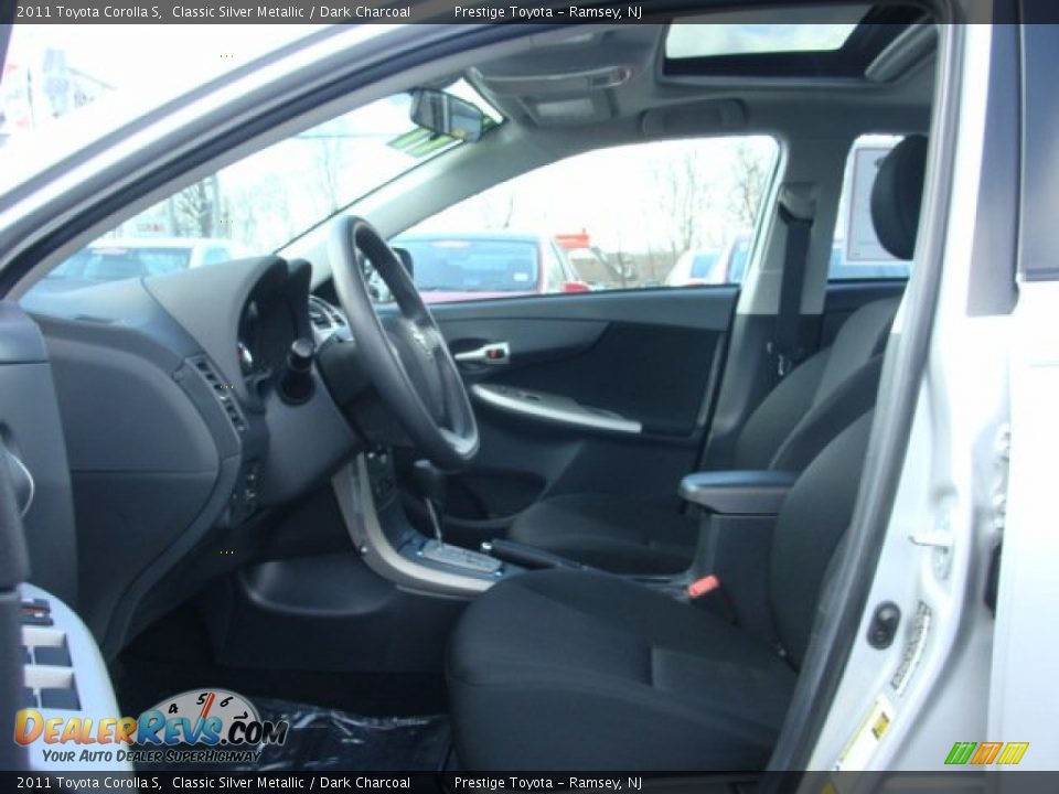 2011 Toyota Corolla S Classic Silver Metallic / Dark Charcoal Photo #7