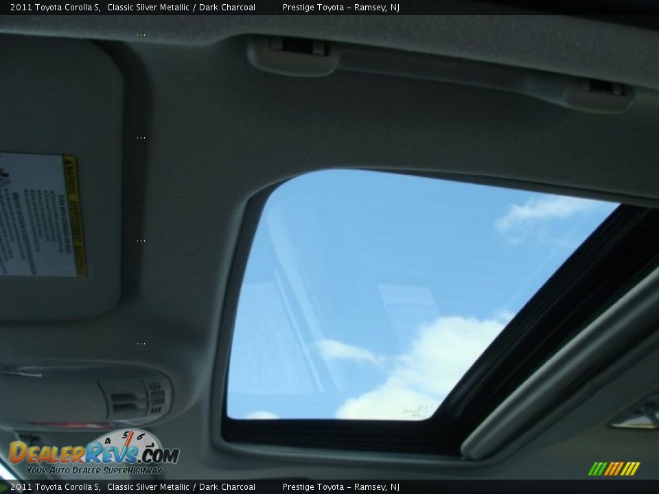 2011 Toyota Corolla S Classic Silver Metallic / Dark Charcoal Photo #8
