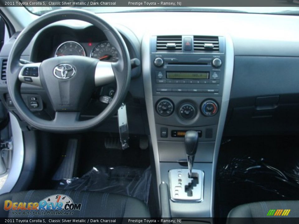 2011 Toyota Corolla S Classic Silver Metallic / Dark Charcoal Photo #9