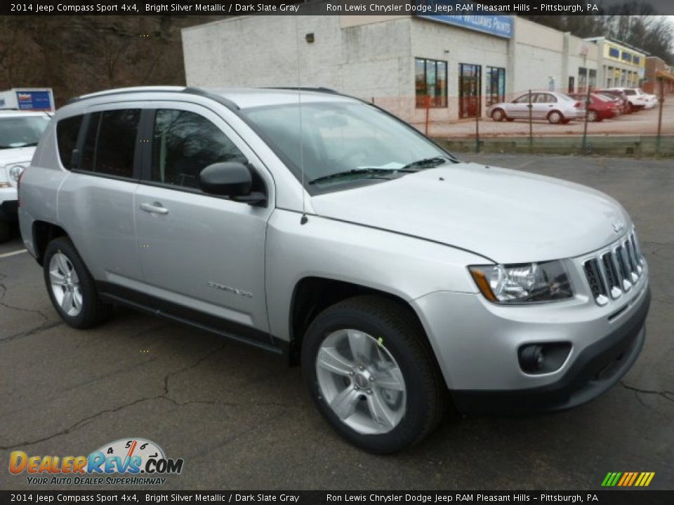 2014 Jeep Compass Sport 4x4 Bright Silver Metallic / Dark Slate Gray Photo #9