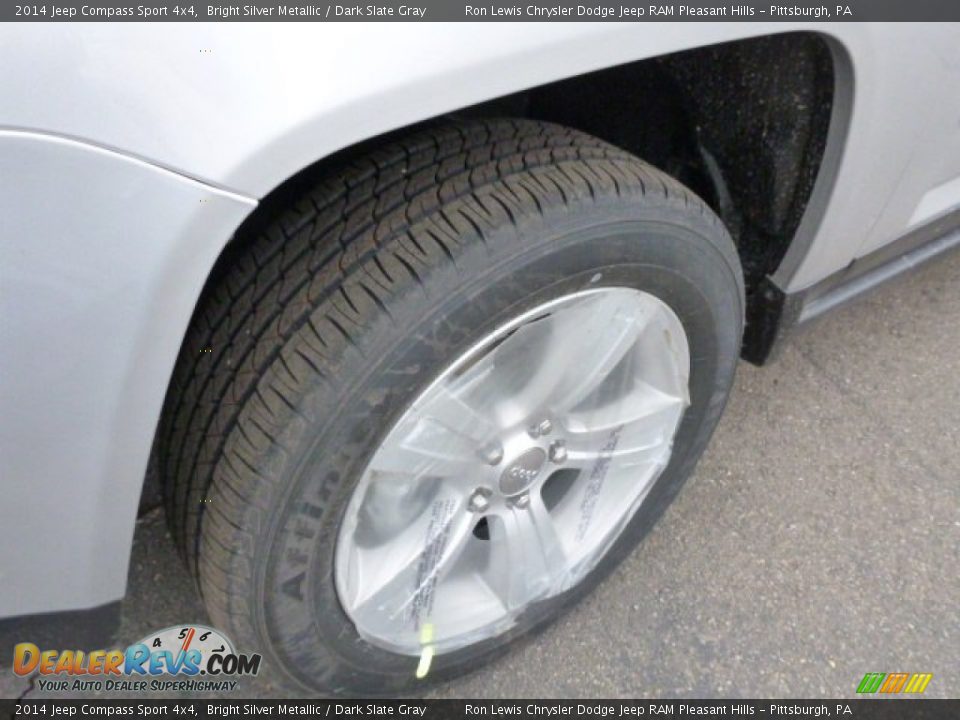2014 Jeep Compass Sport 4x4 Bright Silver Metallic / Dark Slate Gray Photo #11