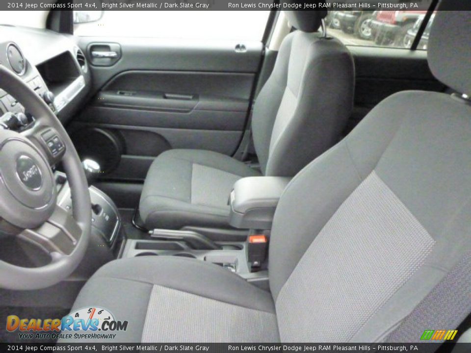 2014 Jeep Compass Sport 4x4 Bright Silver Metallic / Dark Slate Gray Photo #12