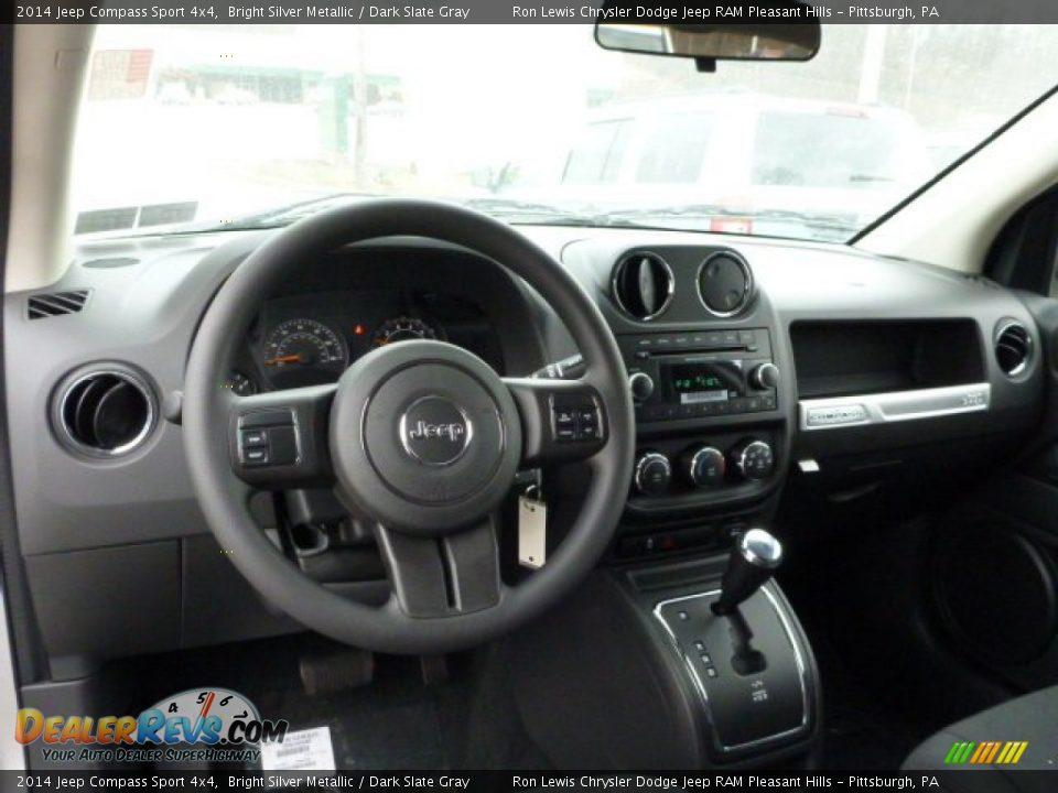 2014 Jeep Compass Sport 4x4 Bright Silver Metallic / Dark Slate Gray Photo #14