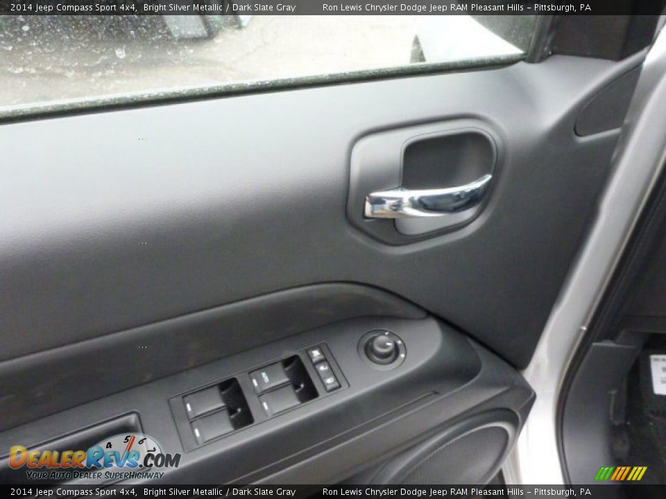 2014 Jeep Compass Sport 4x4 Bright Silver Metallic / Dark Slate Gray Photo #16