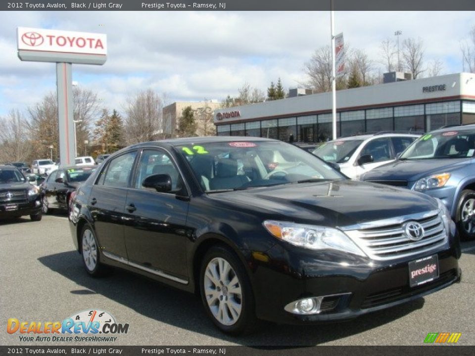 2012 Toyota Avalon Black / Light Gray Photo #1