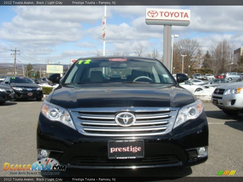 2012 Toyota Avalon Black / Light Gray Photo #2
