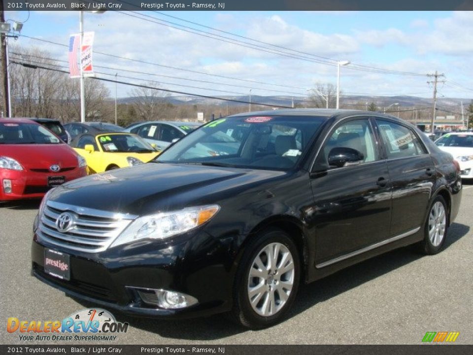 2012 Toyota Avalon Black / Light Gray Photo #3