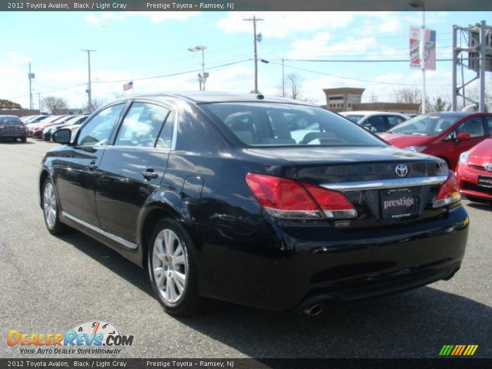 2012 Toyota Avalon Black / Light Gray Photo #4