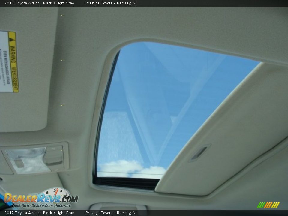 2012 Toyota Avalon Black / Light Gray Photo #8