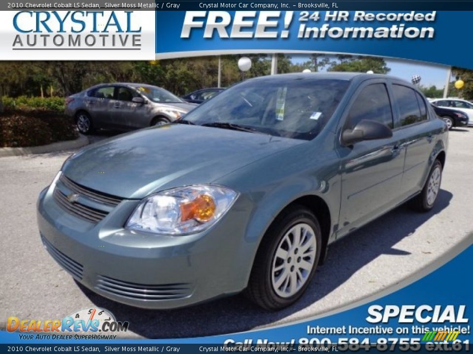 2010 Chevrolet Cobalt LS Sedan Silver Moss Metallic / Gray Photo #1