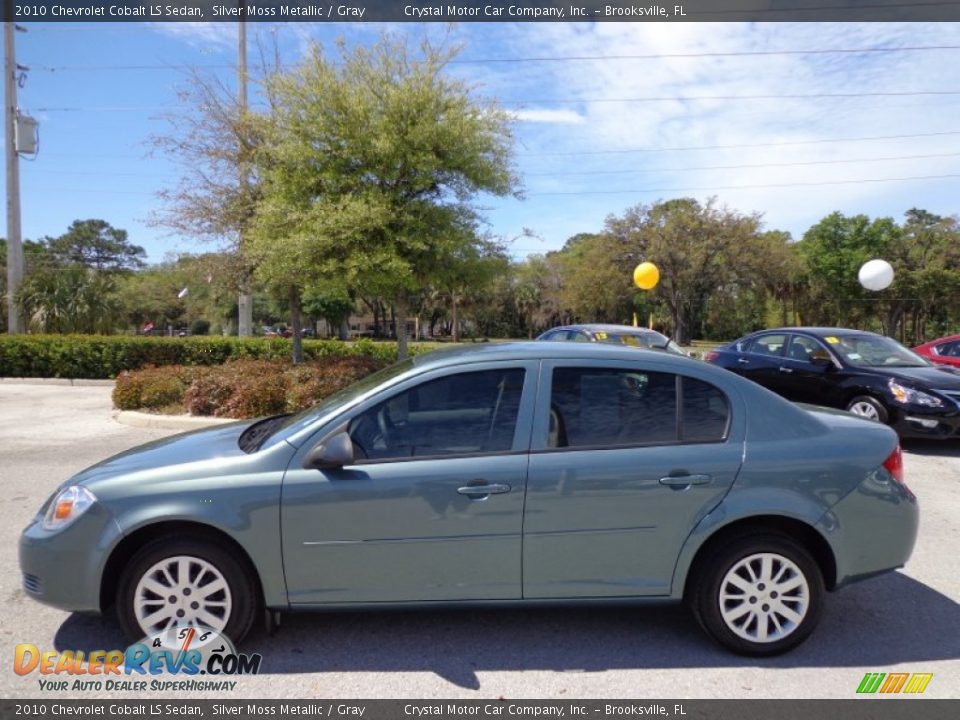 2010 Chevrolet Cobalt LS Sedan Silver Moss Metallic / Gray Photo #2